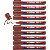 Rotulador Edding 300 Marron | Edding | Pack 10 Unidades